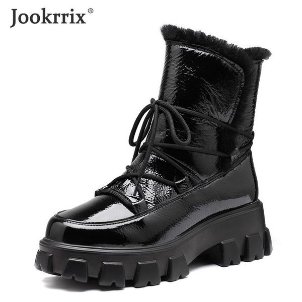 jookrrix 2020 women winter fashion snow boots sheepskin female brand ankle boots for lady warm shoes for winter fur zb1115, Black
jookrrix 2020 women winter fashion snow boots sheepskin female brand ankle boots for lady warm shoes for winter fur zb1115, Black