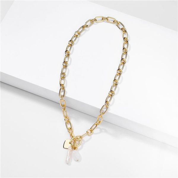 n5586 zwpon gold color chain choker necklace women baroque pearl pendant toggle necklace jewelry wholesale, Golden;silver
n5586 zwpon gold color chain choker necklace women baroque pearl pendant toggle necklace jewelry wholesale, Golden;silver