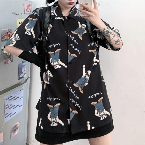new summer chiffon shirt women harajuku cartoon animal shirt cute little bear print loose short sleeve blouse man1, White
new summer chiffon shirt women harajuku cartoon animal shirt cute little bear print loose short sleeve blouse man1, White