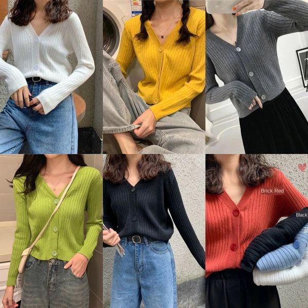 spring and autumn sweater coat2020 new autumn versatile short new v-neck sweater coat knitted cardigan women's student coat ins jxa4q, White;black
spring and autumn sweater coat2020 new autumn versatile short new v-neck sweater coat knitted cardigan women's student coat ins jxa4q, White;black