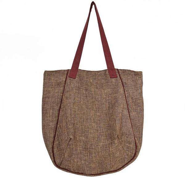 women's origional contrast color linen cotton bag ultra large capacity artistic shoulder bag long cloth
women's origional contrast color linen cotton bag ultra large capacity artistic shoulder bag long cloth