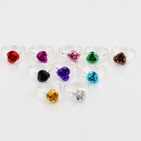 200factory/lots mix color rose flower fresh resizable diy accessories girls rings plated silver
200factory/lots mix color rose flower fresh resizable diy accessories girls rings plated silver