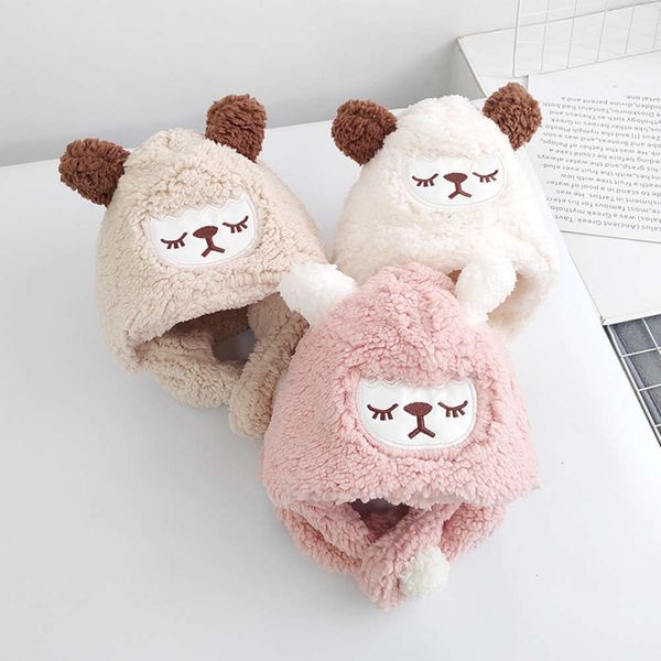 children's autumn winter hat scarf one plush men and women's warm baby cute ear cap, Red;brown
children's autumn winter hat scarf one plush men and women's warm baby cute ear cap, Red;brown