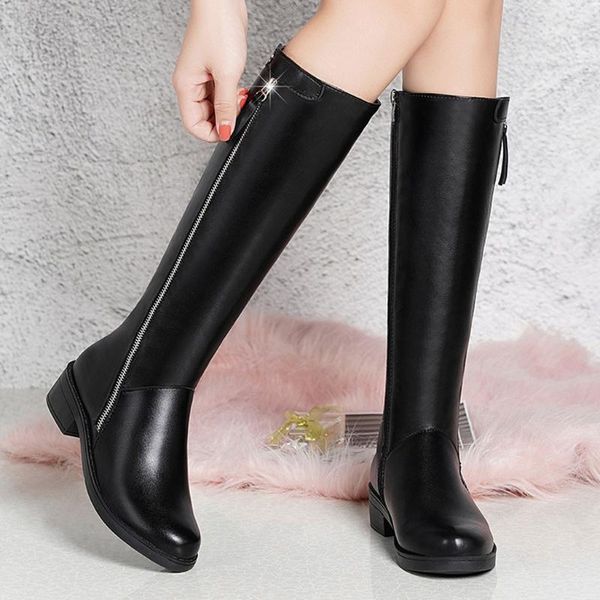 side zip knight boots women fashion casual square heel round toe long tube winter shoes women booties chaussures femme1, Black
side zip knight boots women fashion casual square heel round toe long tube winter shoes women booties chaussures femme1, Black