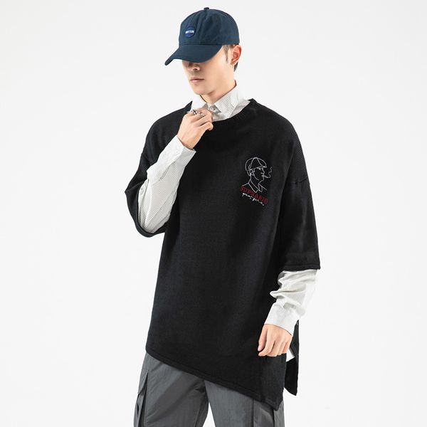 2021 new fashion o-neck sweater men's hip hop streetwear pull plus oversized -5xl long sleeves pullover for autumn spring winter 5rza, White;black
2021 new fashion o-neck sweater men's hip hop streetwear pull plus oversized -5xl long sleeves pullover for autumn spring winter 5rza, White;black