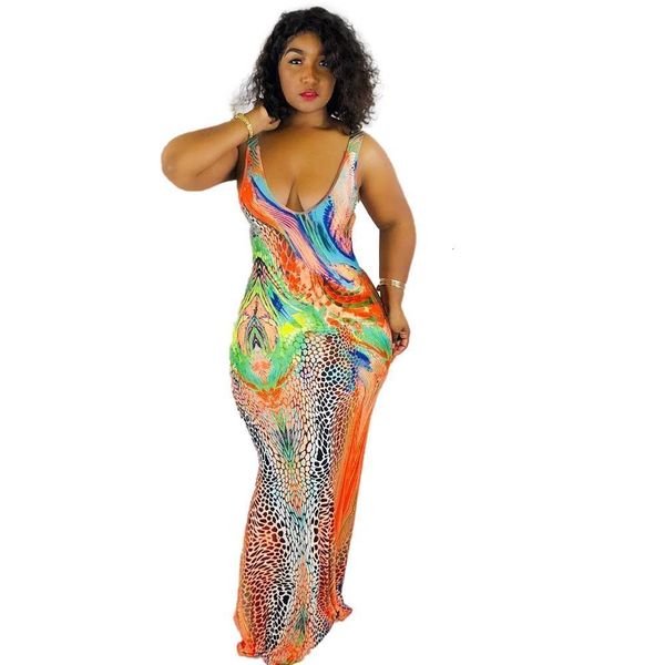 colorful floral print maxi dress women v neck slip vestido summer 2021 new sleeveless long dress plus size 3 xl lady party, Black;gray
colorful floral print maxi dress women v neck slip vestido summer 2021 new sleeveless long dress plus size 3 xl lady party, Black;gray