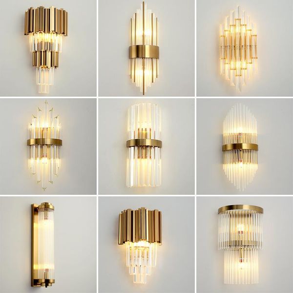 wall lamp modern lustre crystal led art decor gold lights bedroom light corridor living room sconce fixtures
wall lamp modern lustre crystal led art decor gold lights bedroom light corridor living room sconce fixtures