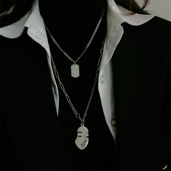 fashion and simple temperament titanium steel double-layer necklace female wild sweater chain sale, Silver
fashion and simple temperament titanium steel double-layer necklace female wild sweater chain sale, Silver