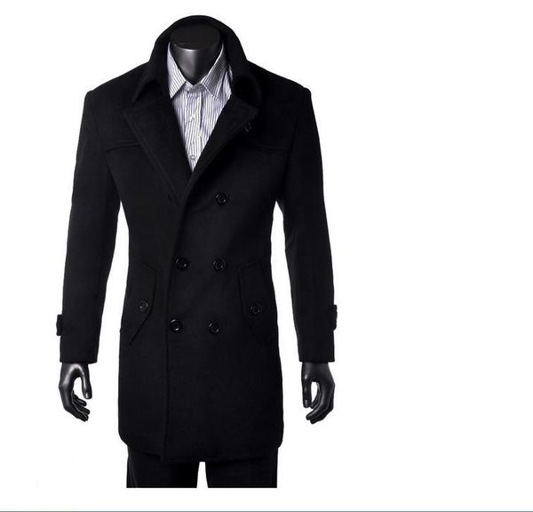men's winter woolen coat double-breasted business casual windbreaker jacket european and american m-4xl woolen coat jacket, Black
men's winter woolen coat double-breasted business casual windbreaker jacket european and american m-4xl woolen coat jacket, Black