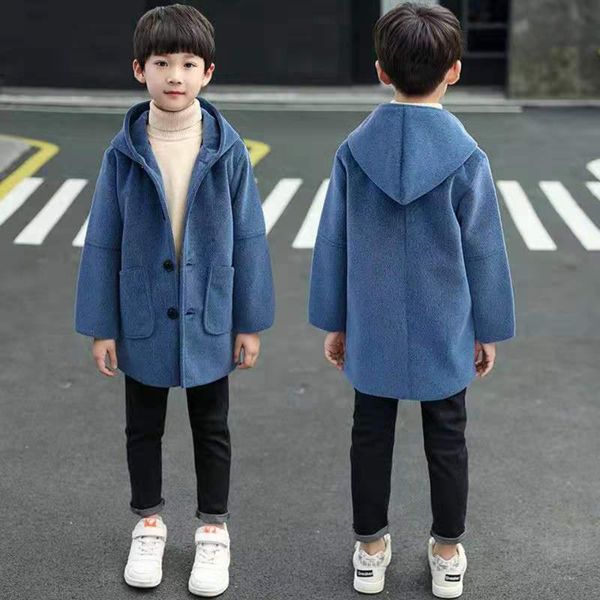 age for 4-13 year solid color boys wool jacket hooded coat spring fall winter children thick warm jacket toddler boys outerwear, Blue;gray
age for 4-13 year solid color boys wool jacket hooded coat spring fall winter children thick warm jacket toddler boys outerwear, Blue;gray