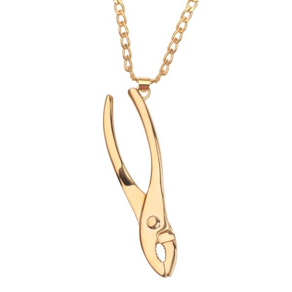 men cool plier chain necklace metal pliers pendant necklace hip hop punk collar jewelry mechanic tool gold choker chain, Silver
men cool plier chain necklace metal pliers pendant necklace hip hop punk collar jewelry mechanic tool gold choker chain, Silver