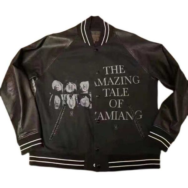 men's outerwear autonomous undercove 06sst archive leather sleeve jacket autumn winter vibe bomber jacket 380, Black;brown
men's outerwear autonomous undercove 06sst archive leather sleeve jacket autumn winter vibe bomber jacket 380, Black;brown