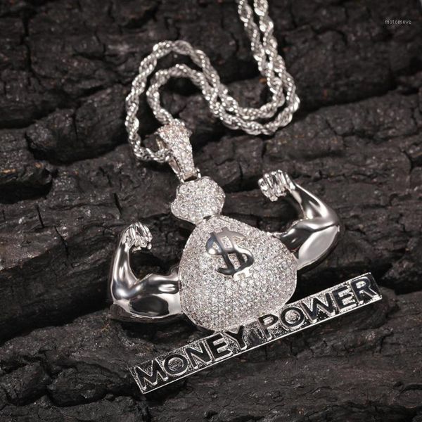 pendant necklaces iced out us dollar money power necklace & cuban chain cubic zircon men's hip hop rock jewelry1, Silver
pendant necklaces iced out us dollar money power necklace & cuban chain cubic zircon men's hip hop rock jewelry1, Silver