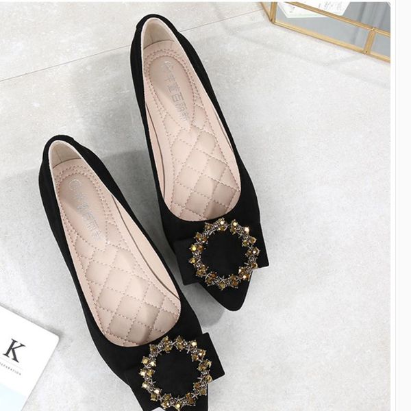 2020 spring and autumn with new style fashion low heel pointed end suede women's shoes@mqw3, Black
2020 spring and autumn with new style fashion low heel pointed end suede women's shoes@mqw3, Black
