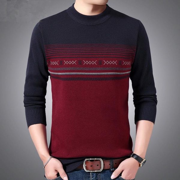 men's sweaters 2021 autumn winter casual o-neck knit pullover sweater mens brand-clothing striped slim long sleeve, White;black
men's sweaters 2021 autumn winter casual o-neck knit pullover sweater mens brand-clothing striped slim long sleeve, White;black