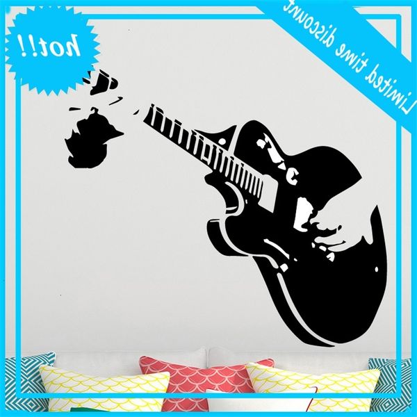 new creative art guitar diy music instrument vinyl muurstickers home decor for living bedroom
new creative art guitar diy music instrument vinyl muurstickers home decor for living bedroom