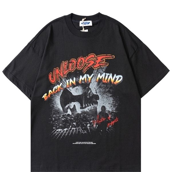 high street men and women tshirt o-neck pullover harajuku streetwear oversized print shirt 220302, White;black
high street men and women tshirt o-neck pullover harajuku streetwear oversized print shirt 220302, White;black
