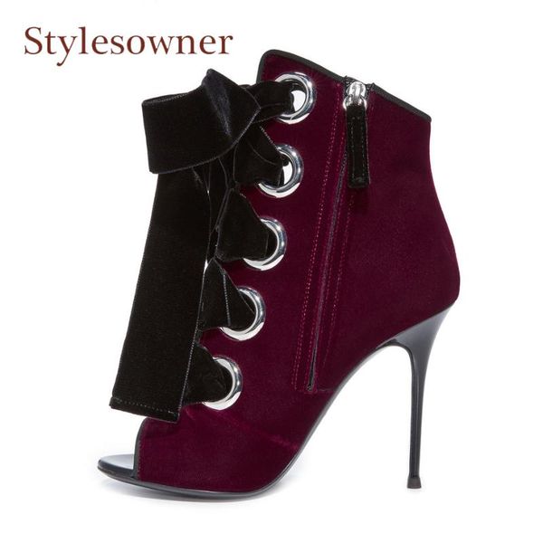 boots stylesowner euramerican style peep toe super thin high heel fashion front cross tied hollow out ladies party shoes, Black
boots stylesowner euramerican style peep toe super thin high heel fashion front cross tied hollow out ladies party shoes, Black