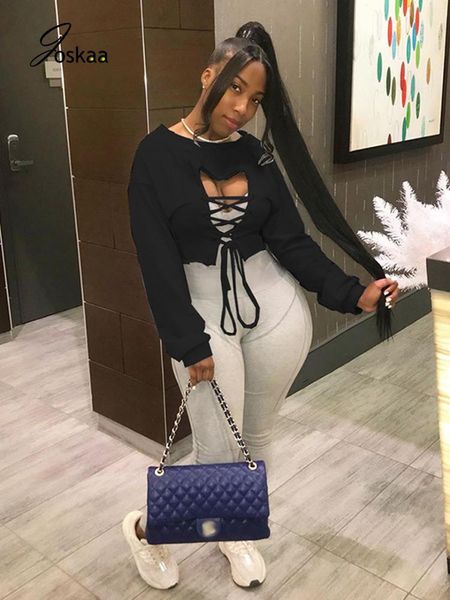 joskaa women streetwear fall winter hollow long sleeve bandage crop female festival warm pullovers outfits, White
joskaa women streetwear fall winter hollow long sleeve bandage crop female festival warm pullovers outfits, White