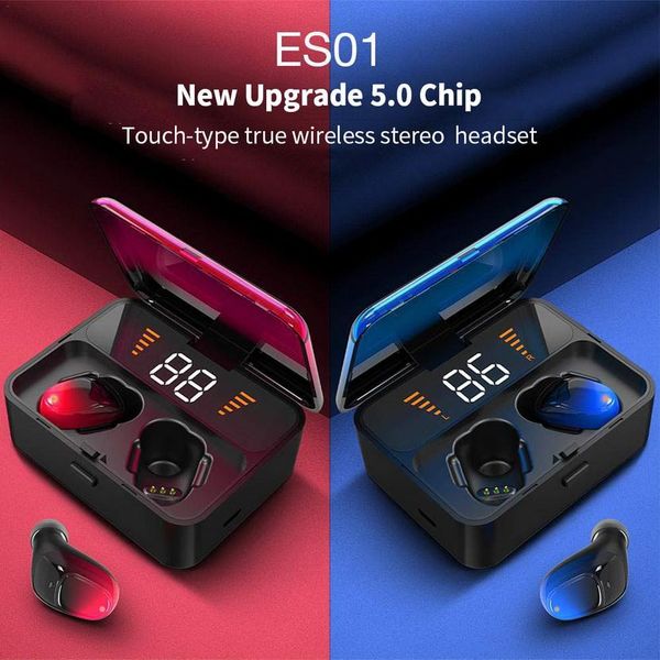 es01 tws bluetooth earphone v5.0 touch wireless earbuds 9d stereo sport waterproof headset ing
es01 tws bluetooth earphone v5.0 touch wireless earbuds 9d stereo sport waterproof headset ing