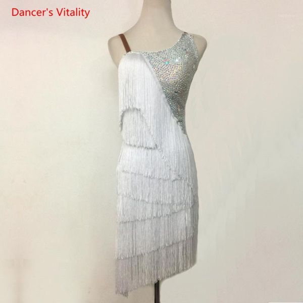 children's latin dance performance clothing women ballroom dance competition costume backless diamond tassel dress1, Black;red
children's latin dance performance clothing women ballroom dance competition costume backless diamond tassel dress1, Black;red