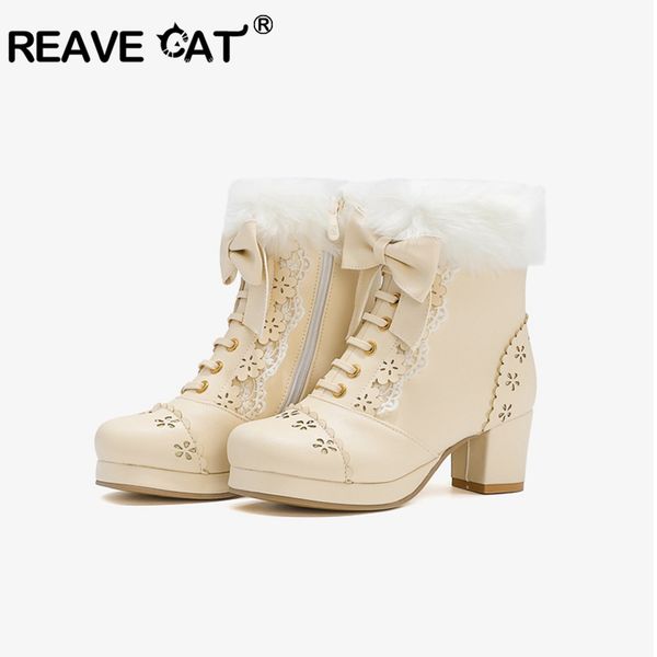 boots reavecat autumn winter mid-calf round toe chunky heels pu zip flower lolita ladylike big size 33-46 pink party show a3151, Black
boots reavecat autumn winter mid-calf round toe chunky heels pu zip flower lolita ladylike big size 33-46 pink party show a3151, Black
