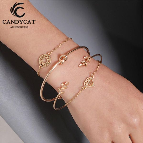 4 pcs/ set bohemia leaf knot bracelets for woman fashion charm female bracelet personality party bracelet jewelry accessories, Black
4 pcs/ set bohemia leaf knot bracelets for woman fashion charm female bracelet personality party bracelet jewelry accessories, Black