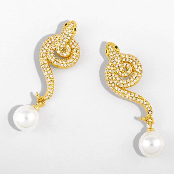 dangle & chandelier flola gold filled snake drop earrings for women cz pave crystal pearl cubic zirconia luxury jewelry gifts ersu03, Silver
dangle & chandelier flola gold filled snake drop earrings for women cz pave crystal pearl cubic zirconia luxury jewelry gifts ersu03, Silver