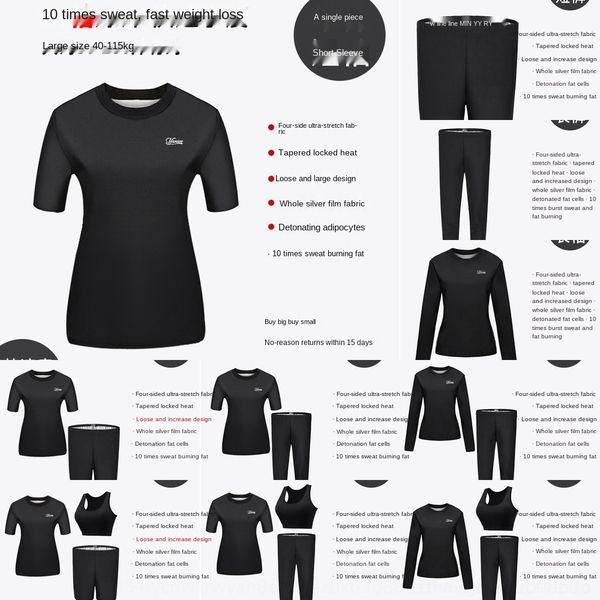 mc6ld extra large size sweat sportswear sports suit women's sweat sportswear clothes mm burning out running yoga fitness slimming cloth
mc6ld extra large size sweat sportswear sports suit women's sweat sportswear clothes mm burning out running yoga fitness slimming cloth