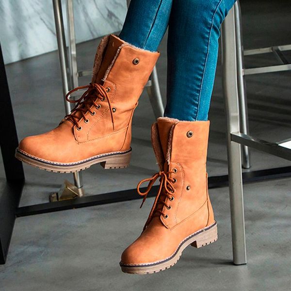 vintage women rubber flock boots pure color round toe lace-up boots square heels large size 35-43 shoes bottes femme, Black
vintage women rubber flock boots pure color round toe lace-up boots square heels large size 35-43 shoes bottes femme, Black
