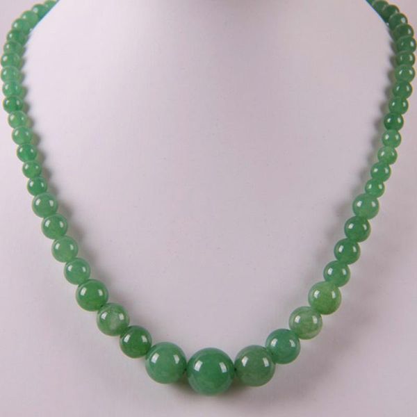 green aventurine graduated round beads necklace 18 inch jewelry for gift f201, Silver
green aventurine graduated round beads necklace 18 inch jewelry for gift f201, Silver