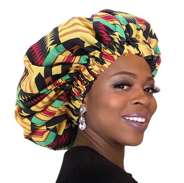 50 pcs/lot extra large satin bonnet ankara print african pattern bonnet women night sleep cap double layer headwear, Blue;gray
50 pcs/lot extra large satin bonnet ankara print african pattern bonnet women night sleep cap double layer headwear, Blue;gray