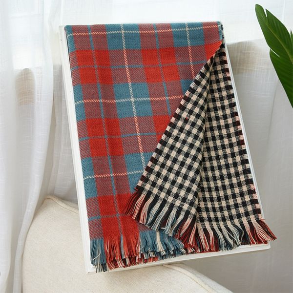 zjvuf autumn and winter new thickened warm double-sided plaid warm scarf cashmere like women's printed double-sided real silk cashmere, Blue;black
zjvuf autumn and winter new thickened warm double-sided plaid warm scarf cashmere like women's printed double-sided real silk cashmere, Blue;black
