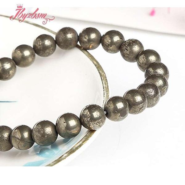beaded, strands natural pyrite bracelet couple elastic line round shape stone bracelets for man woman jewelry gift 4 6 810mm, Black
beaded, strands natural pyrite bracelet couple elastic line round shape stone bracelets for man woman jewelry gift 4 6 810mm, Black