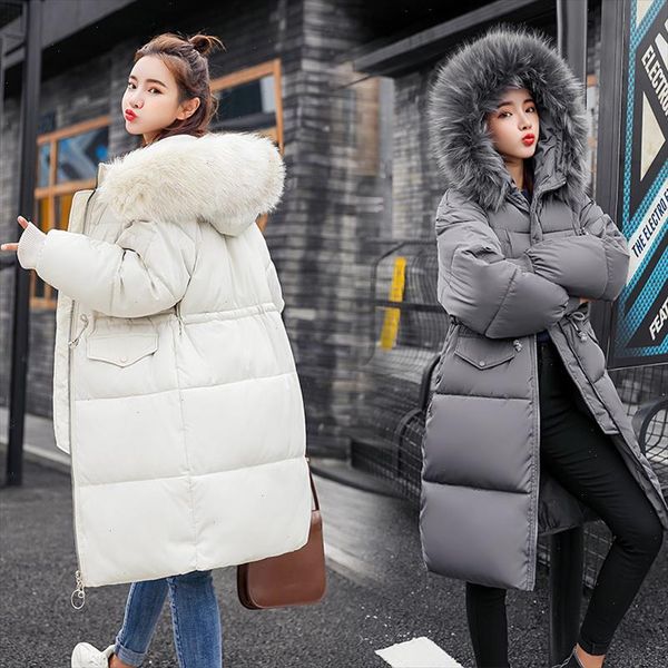 down parka womens winter 2021 thicker winter clothes new large size korean version feather down jacket 835, Black 
down parka womens winter 2021 thicker winter clothes new large size korean version feather down jacket 835, Black