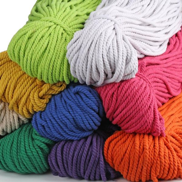 yarn 5mm colorful twine diy accessories macrame twisted round cotton cord rope for wall hanging 100yards, Black;white
yarn 5mm colorful twine diy accessories macrame twisted round cotton cord rope for wall hanging 100yards, Black;white
