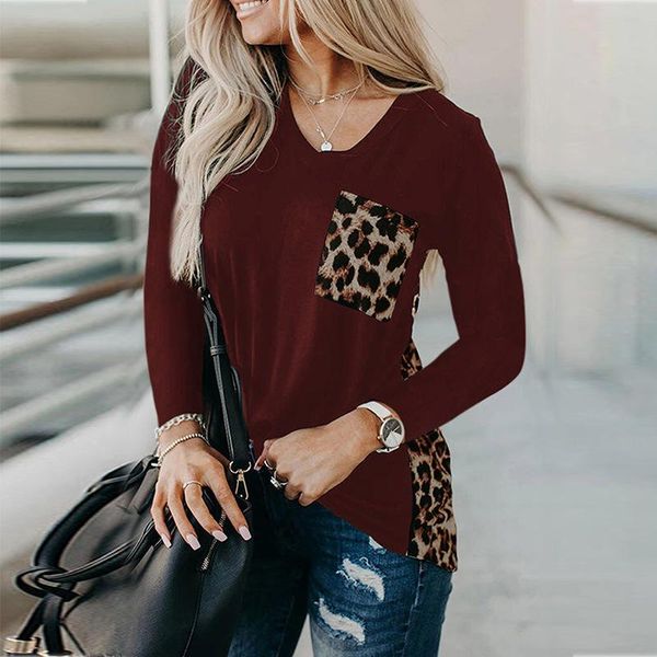 fashion fall 2020 women clothing long sleeved t-shirt autumn stitching street style leopard print stitching women's t-shirt, White
fashion fall 2020 women clothing long sleeved t-shirt autumn stitching street style leopard print stitching women's t-shirt, White