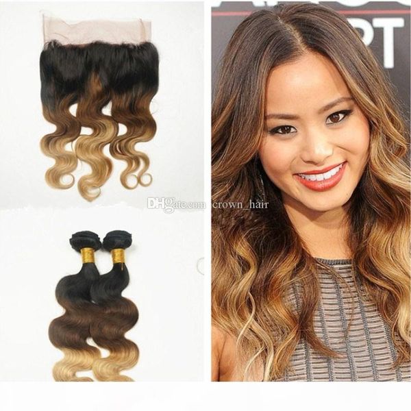 honey blonde ombre #1b 4 27 body wave human hair bundles 3pcs with 360 lace band frontal closure 22.5*4*2 with baby hair, Black
honey blonde ombre #1b 4 27 body wave human hair bundles 3pcs with 360 lace band frontal closure 22.5*4*2 with baby hair, Black