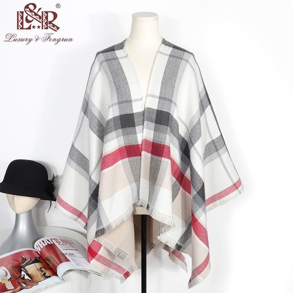 double-sided cashmere winter poncho one side plaid thicker shawls and wraps the other side solid women cardigan pashmina y201024, Blue;gray
double-sided cashmere winter poncho one side plaid thicker shawls and wraps the other side solid women cardigan pashmina y201024, Blue;gray