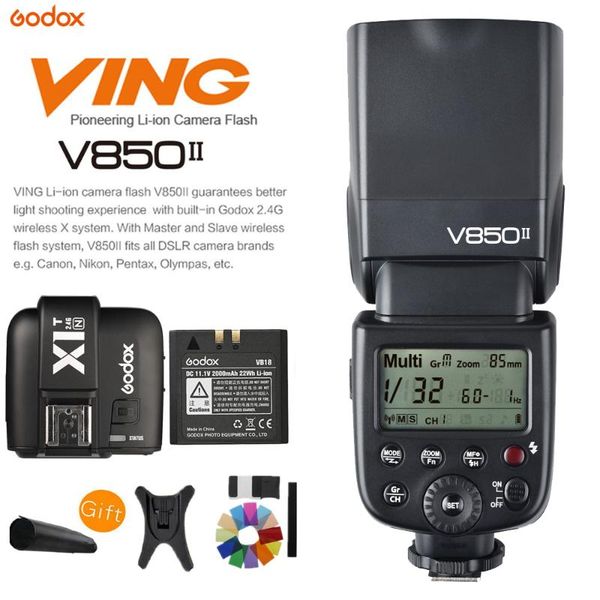 godox v850ii gn60 hss 2.4g wireless x system speedlite li-ion battery flash light+x1t-n flash trigger for dslr camera
godox v850ii gn60 hss 2.4g wireless x system speedlite li-ion battery flash light+x1t-n flash trigger for dslr camera
