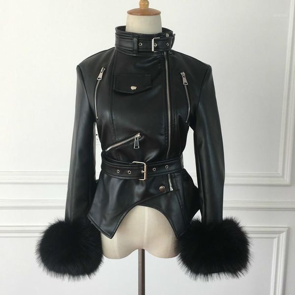 women's leather & faux women winter autumn fleece liner jacket female balck warm pu ladies fur cuff short coat windbreaker1, Black
women's leather & faux women winter autumn fleece liner jacket female balck warm pu ladies fur cuff short coat windbreaker1, Black