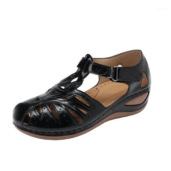 summer retro women's sandals ladies wedges pu footwear hook&loop plus size female platform anti slip sandalies woman hollow 20211, Black
summer retro women's sandals ladies wedges pu footwear hook&loop plus size female platform anti slip sandalies woman hollow 20211, Black