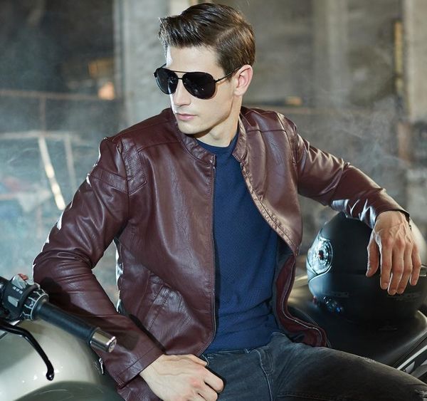 jas 2020 autumn and winter new mens pu leather jacket fashion men slim leather jackets man casual windbreaker jacket and coats, Black;brown
jas 2020 autumn and winter new mens pu leather jacket fashion men slim leather jackets man casual windbreaker jacket and coats, Black;brown