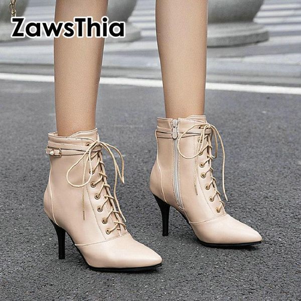 boots zawsthia black lace-up winter ankle women high heels short plush pointed toe fashion motorcycle size 33-48
boots zawsthia black lace-up winter ankle women high heels short plush pointed toe fashion motorcycle size 33-48