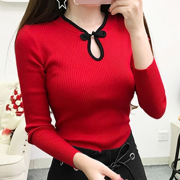 women elegant cheongsam turtleneck sweater women vintage long sleeve sweater pullover autumn new fashion knitted sweater t200811, White;black
women elegant cheongsam turtleneck sweater women vintage long sleeve sweater pullover autumn new fashion knitted sweater t200811, White;black
