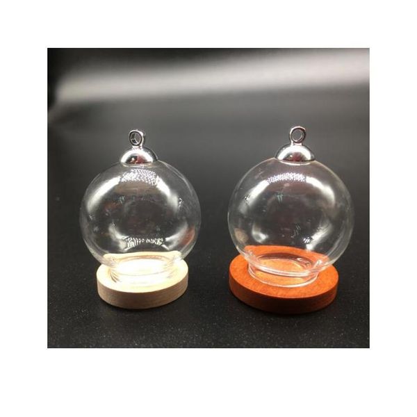 20sets/lot 25*15mm round glass globe orbs wood base silver beads cap set wishing glass vial cover dome glass bottle cut bbyvsn, Black
20sets/lot 25*15mm round glass globe orbs wood base silver beads cap set wishing glass vial cover dome glass bottle cut bbyvsn, Black