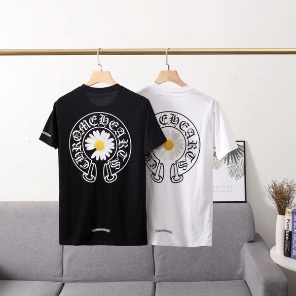 2020 summer new print short sleeve crosin daisy men's and women's t-shirt for lovers, Black
2020 summer new print short sleeve crosin daisy men's and women's t-shirt for lovers, Black