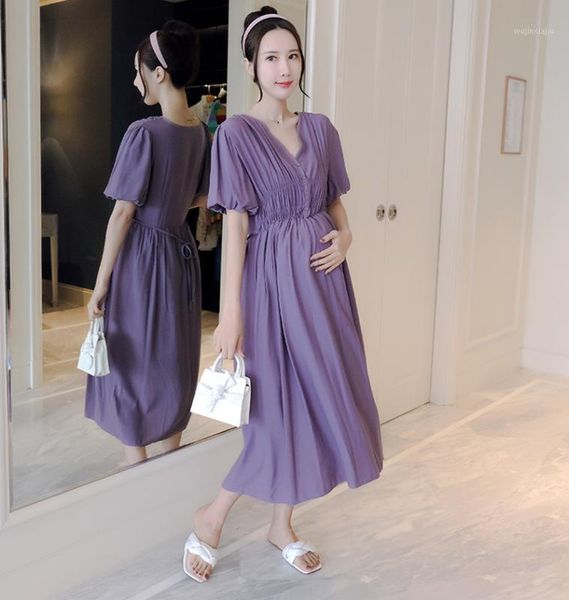 maternity dresses 9031# summer korean fashion long dress sweet v neck slim high waist clothes for pregnant women loose pregnancy wear1, White
maternity dresses 9031# summer korean fashion long dress sweet v neck slim high waist clothes for pregnant women loose pregnancy wear1, White