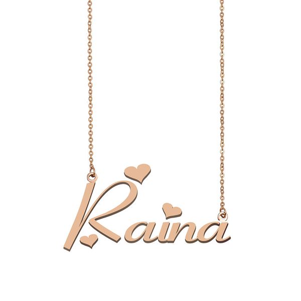 Raina Name Necklace Custom Nameplate Pendant for Women Girls Birthday Gift Kids Best Friends Jewelry 18k Gold Plated Stainless Steel, Silver
Raina Name Necklace Custom Nameplate Pendant for Women Girls Birthday Gift Kids Best Friends Jewelry 18k Gold Plated Stainless Steel, Silver