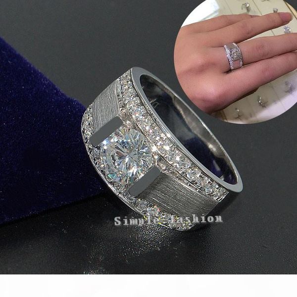vecalon luxury fashion jewelry wedding band ring for men 2ct cz diamond 925 sterling silver male engagement finger ring, Slivery;golden
vecalon luxury fashion jewelry wedding band ring for men 2ct cz diamond 925 sterling silver male engagement finger ring, Slivery;golden